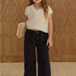 Straight leg black pant kids